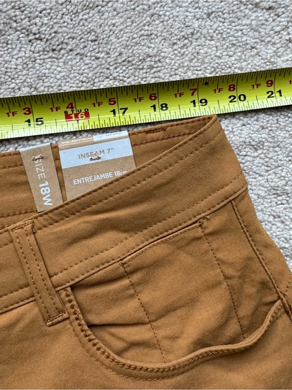 prAna Halle Short Plus II Earthbound Hiking Shorts 18W NWT